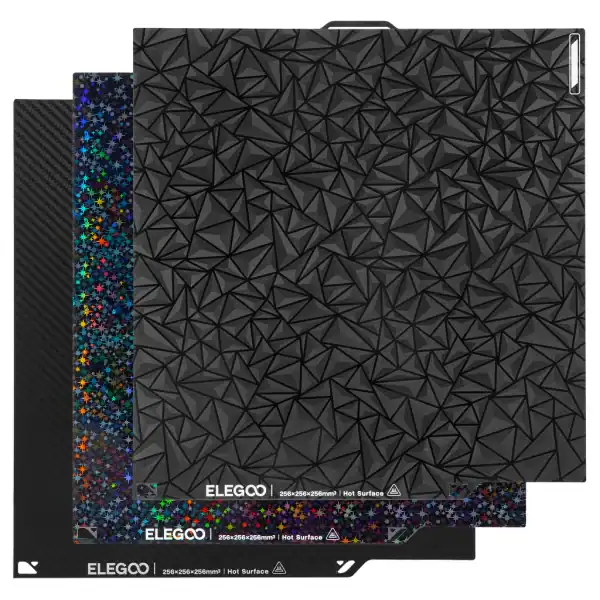 Dual-Sided Build Plate Pack for Centauri Carbon 3D Printer | 3-Piece Magnetic PEI Spring Steel Set