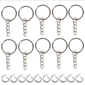 حلقات ميداليات مع سلسلة صغيرة