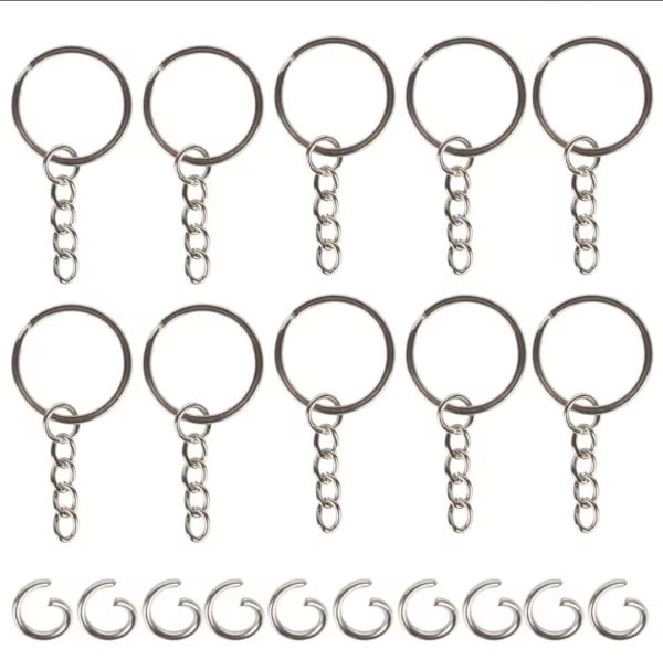 حلقات ميداليات مع سلسلة صغيرة